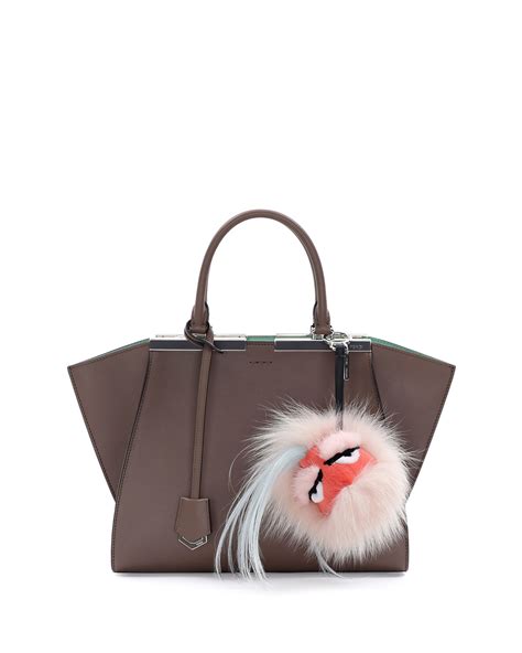 fendi fur charm pink|fendi fur monster bag.